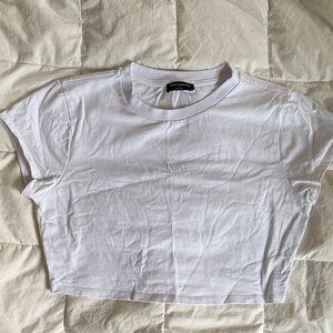 Naked Wardrobe White Crop Top